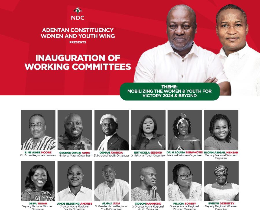 The NDC National Women and Youth Wing To Inaugurate Working Committees at Adentan Constituency